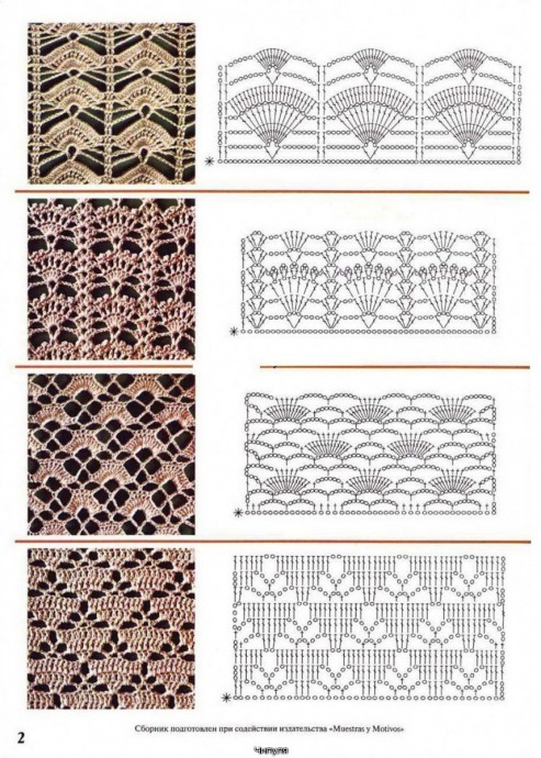 ​Самые красивые узоры крючком