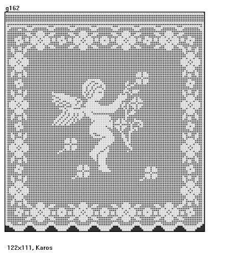 Схемы для филейного вязания: ангелочки