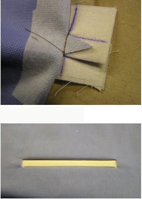 ​Технология обработки прорезного кармана