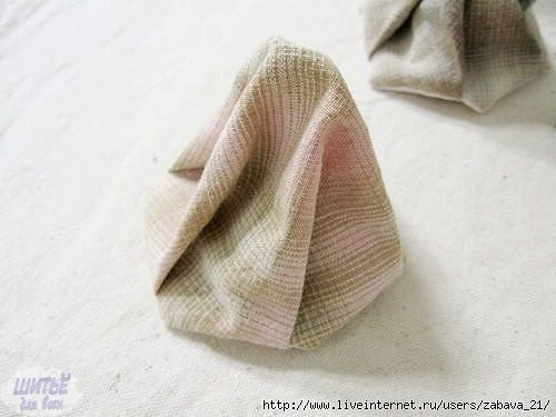 Текстильные розочки: мастер-класс