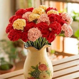 Вяжем гвоздики крючком