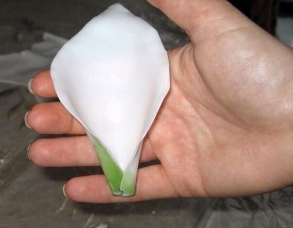 Делаем каллу из мыла