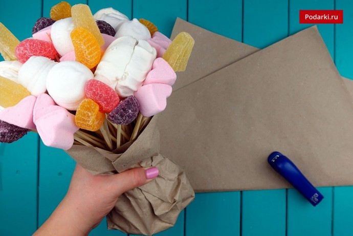 Делаем восхитительный съедобный букет