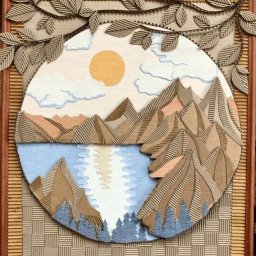 Необычные картины из картона