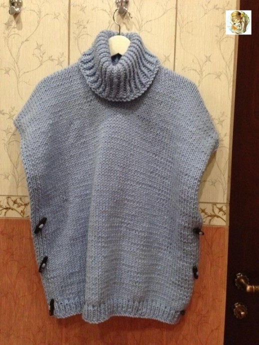 Вязаная накидка