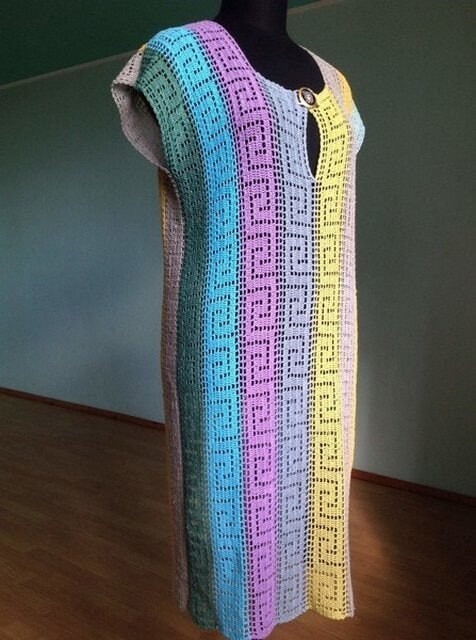 Греческий узор крючком