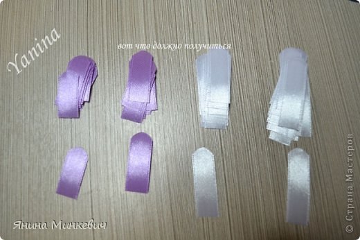 Цветочки в технике канзаши