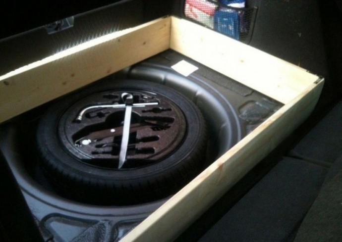 Двойное дно в багажник автомобиля своими руками