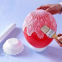 Как придать форму вязаной салфетке