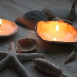 ​Как сделать свечи в морском стиле