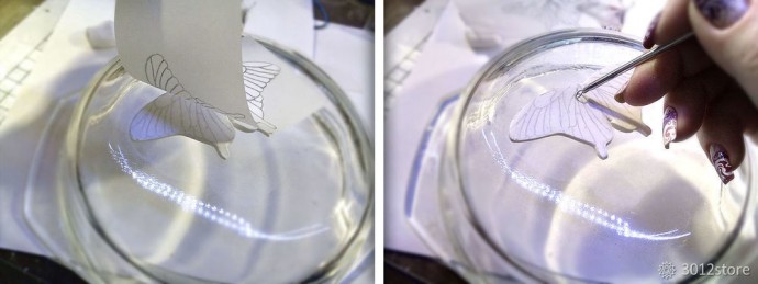 Мотылек из полимерной глины