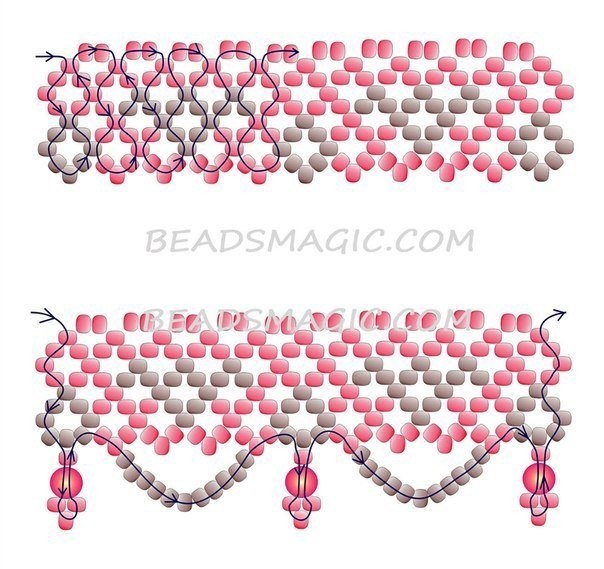 ​Ожерелье "Рубиновый восход"