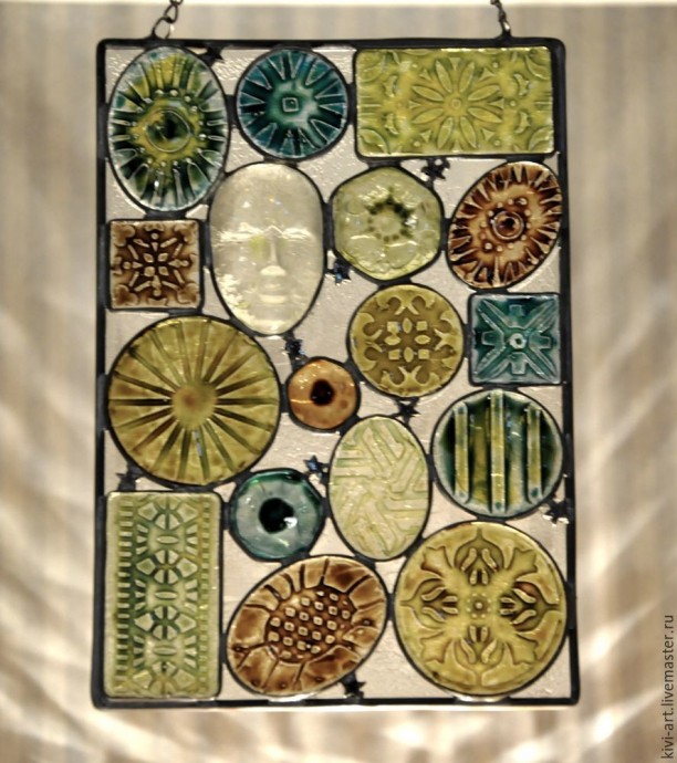 Декоративное панно-витраж