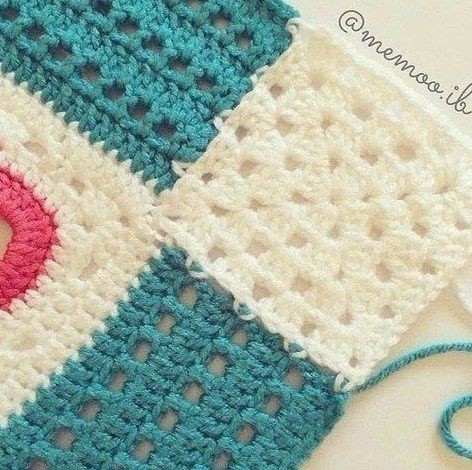 Необычный детский плед крючком с узором