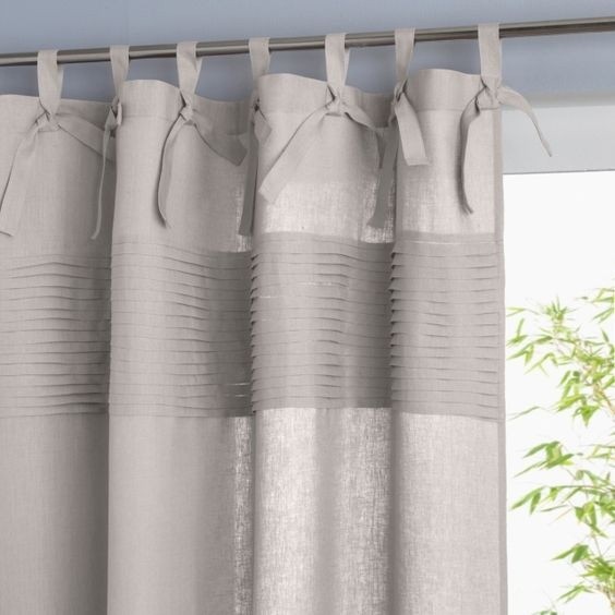 Шторы на завязках вместо петель