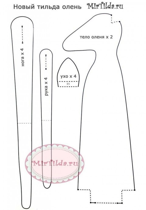 Олень в стиле тильды Олень в стиле тильды