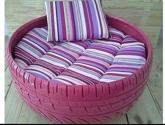 Оригинальные идеи с покрышками