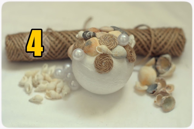 Топиарий из ракушек