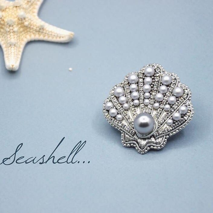 Вышивка бисером: ракушка
