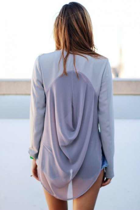 Блузки с оригинальными спинками: невероятные идеи