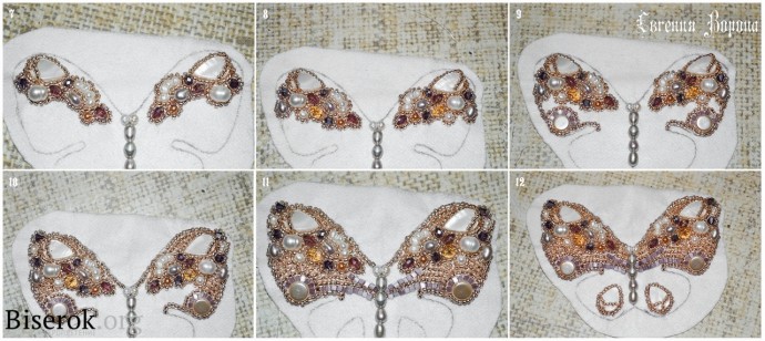 Брошь «Жемчужная бабочка»