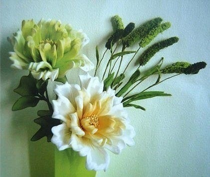 Цветы из капроновых колготок