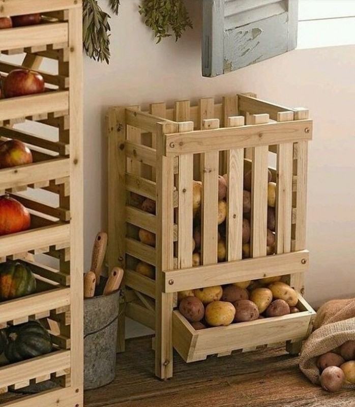 Удобные системы хранения овощей и фруктов