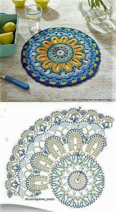 Красивые мотивы крючком