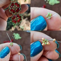 ​Красивые узоры из бисера