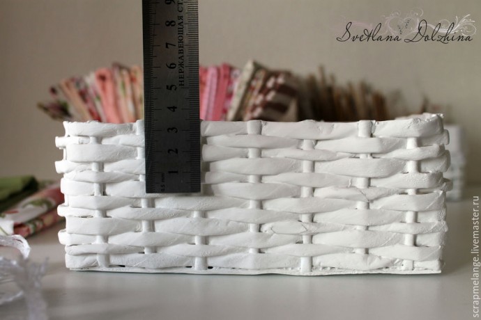 Шьем съемный чехол для корзинки