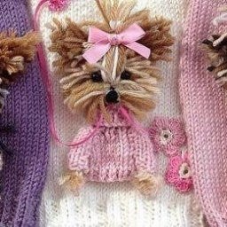 Аппликация "Собачка йорк"