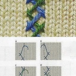 Декоративные швы для вышивки по трикотажу