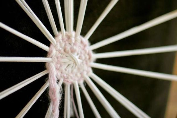 Плетение коврика на обруче: круговорот счастья