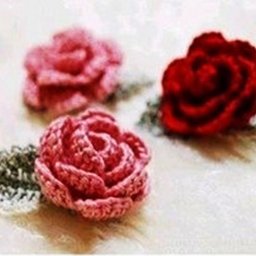 Розочки крючком