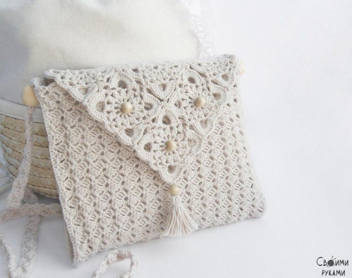 Схема вязания нежной сумочки