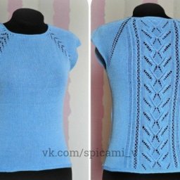 Футболка спицами