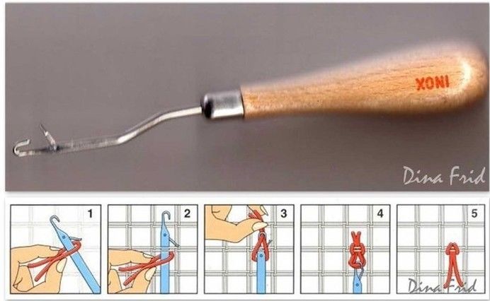 Ковры-пушистики из остатков пряжи