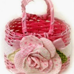 Нежная розочка из ткани