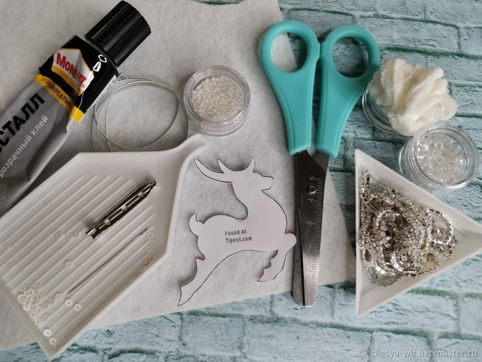 Брошь олень Брошь олень