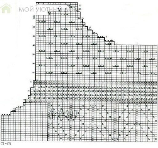 ​Летняя майка спицами