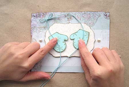 ​Открытка ручной работы к новому году