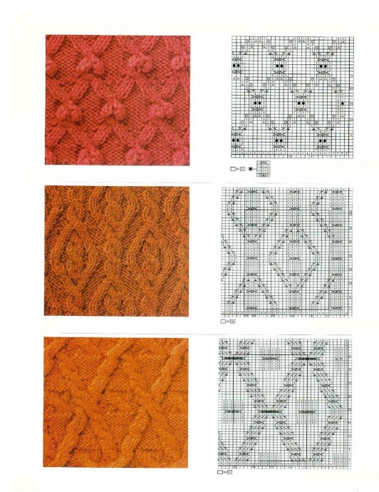 Подборка чудесных узоров для вязания на спицах Подборка чудесных узоров для вязания на спицах