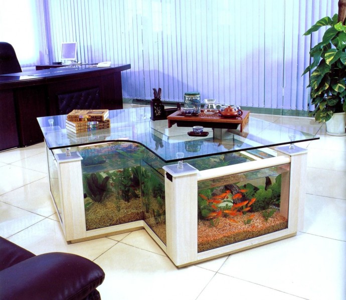 Стол-аквариум: оригинальные идеи для творчества