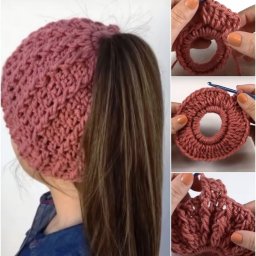 Интересный вариант вязаной шапочки