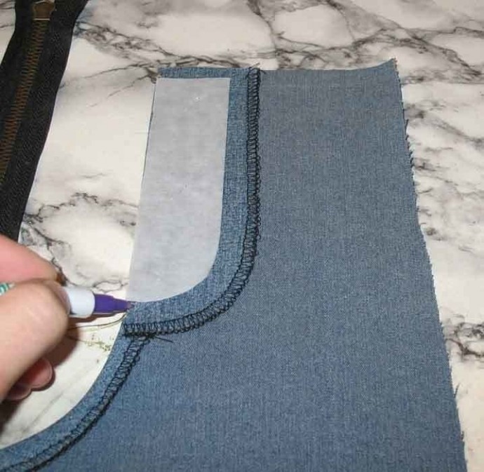 Технология обработки гульфика в джинсах и брюках Технология обработки гульфика в джинсах и брюках