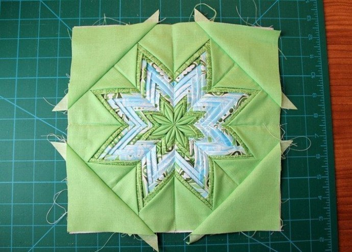 Очень красивая прихватка со звездой