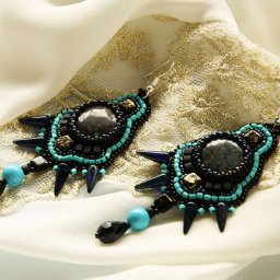 Оригинальные серьги "Осколки звезд"