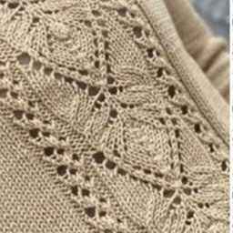 ​Узор спицами для центрального мотива джемпера