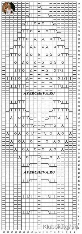 Очень красивый узор для шапочки