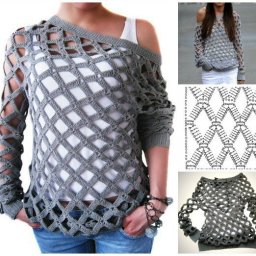 Ажурная туника крючком
